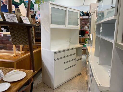 【愛品館 江戸川店】ニトリ キッチンボード 食器棚 ID:151-007285-007