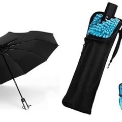 折りたたみ傘と折り畳み傘カバーのセット 1: 折りたたみ傘 ワン...