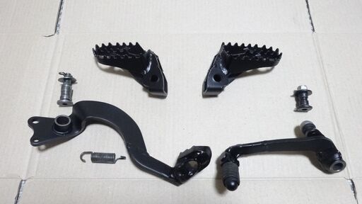 トリッカー セロー250 ワイドバックステップ&ペダル類セット //レアル