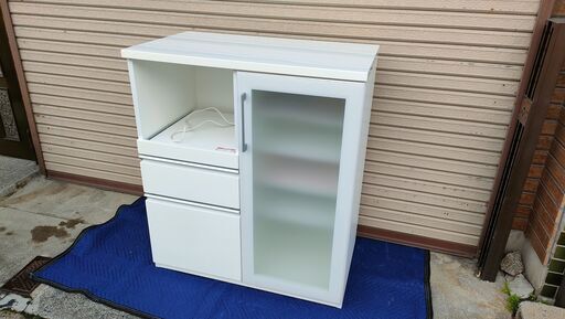 ニトリ製　現行販売商品　キッチンカウンター　幅90cm　ホワイトカウンター(Nポスティア 90 WH)