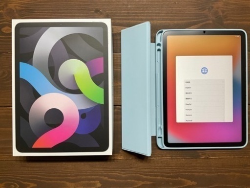 ❗️最終値下げ❗️【実質未使用】iPadAir4 64GB（Wi-Fiモデル） カバー\u0026フィルム付【アカウント未登録】