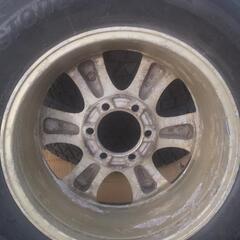 265/65R17 プラド スタッドレス 純正ホイール 4本 BS DM-V2 タイヤ2017年