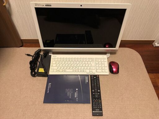 一体型PC 東芝 dynabook REGZA PC D713/T7JW TV録画機能付 Intel Core
