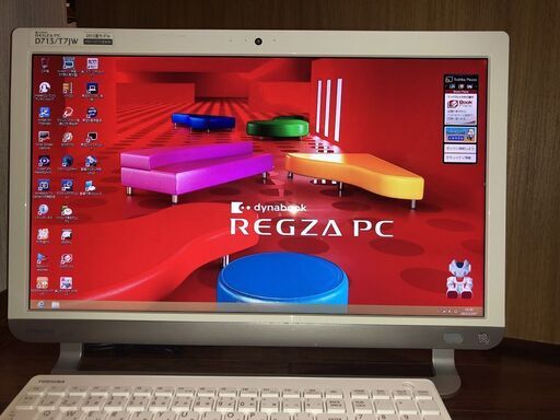 一体型PC 東芝 dynabook REGZA PC D713/T7JW TV録画機能付 Intel Core