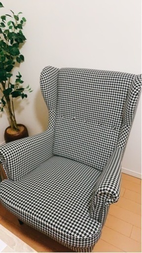 IKEA ストランドモン 千鳥格子柄 STRANDMON イケア 椅子 イス - ソファ