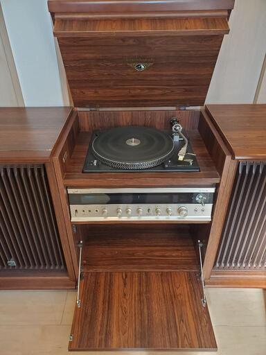 ビクターVictor CD-4 system 家具調ステレオ レコードプレーヤー