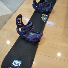 スノーボード　セット　ＲＩＤＥ　ＳＯＣＩＥＴＹ　ＵＬ　１５４　ＦＬＵＸ