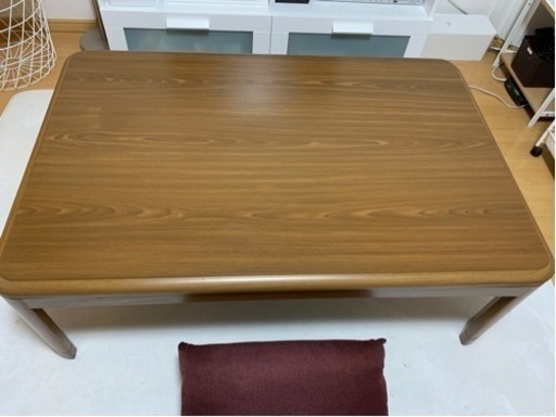 山善こたつ テーブル 120cm×80cm \u0026 ニトリこたつ布団