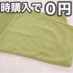 同時購入で【0円】あったか枕カバー《マイクロファイバー》ライトグリーン