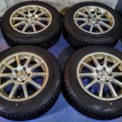 冬 ベンツ Aクラス【富山】Bクラス 15インチ BS ブリヂストン185/65R15 SPORT TECHNIC アルミホイール PCD112 +47 メルセデスベンツ 中古 4本