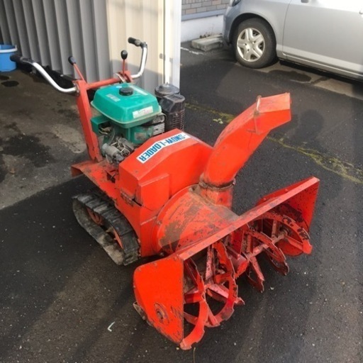 カワサキの古い除雪機　KF68G-SX エンジン実動