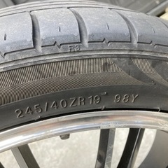 ラストです❗️6月まで19インチアルミタイヤ4本セット❗️