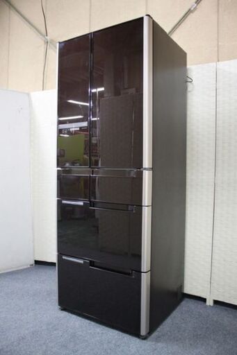 日立 6ドア冷凍冷蔵庫 自動製氷 真空チルド 475L R-C4800(XT) クリスタルブラウン　 2013年製 HITACHI  中古家電 店頭引取歓迎 R4763)