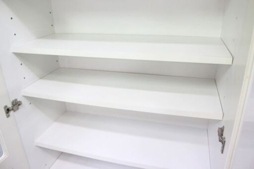 ニトリ 食器棚 フリーボードエッグ 幅 ホワイト キャビネット
