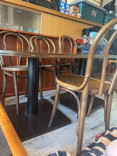 ダイニングテーブル テーブル デスク 机 椅子 昭和 テイスト アンティーク