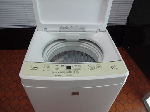 ID 987984　洗濯機アクア5.0Kg　２０１９年製　AQW-GS5E6