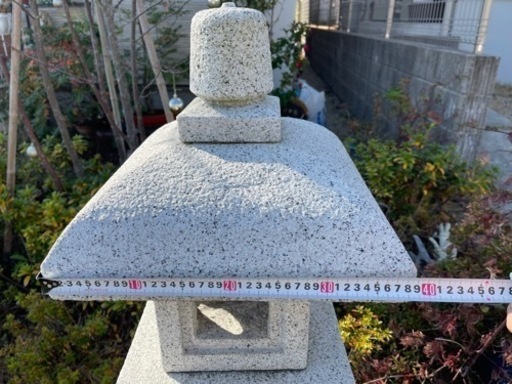 引取り限定】織部灯籠 大阪府茨木市