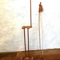 擦弦楽器　一升枡 リサイクルカービング 擦弦楽器 一升枡