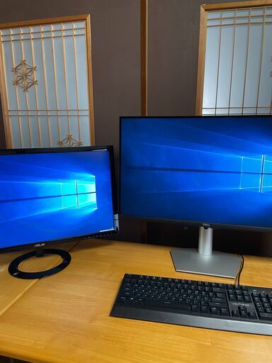 PCモニター 2枚セット DELL S2721QS \u0026 ASUS VX248H
