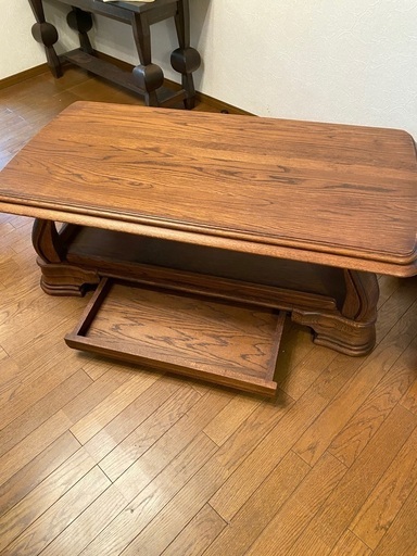 海外輸入　高級家具　天然木材　猫脚　アンティーク　テーブル
