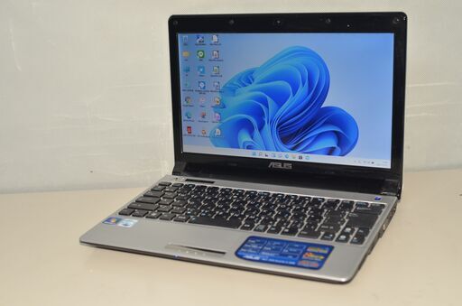 軽量ノートPC 最新Windows11+office 爆速SSD128GB ASUS UL20FT Celeron/メモリ4GB/12.1インチ/ＨDMI/Webカメラ/シルバー/便利なソフト多数