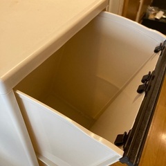 【無料0円】収納2段BOX：使用1年未満