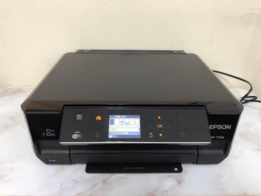 EPSON/エプソン インクジェットプリンター 複合機 EP-775AW2013年製　純正インク(シアン、ライトシアン)付き