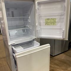 愛品館市原店】シャープ 2017年製 137L 2ドア冷蔵庫 SJ-D14C-W【