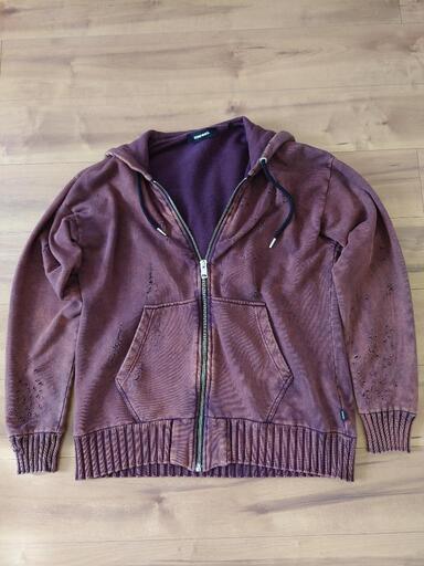 Dieselメンズジップアップパーカーダメージ加工ヴィンテージ風 Hide0371 武蔵新城の本 Cd Dvdの中古あげます 譲ります ジモティーで不用品の処分