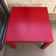 IKEA サイドテーブル　学習机　廃盤　赤