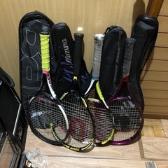 テニスラケットとケース【硬式用】