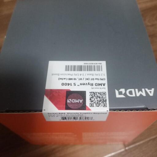 新品　未開封　RYZEN5 1400 AMD Ryzen 5 1400 R5 1400 3.2GHz Quad-Core CPU Processor