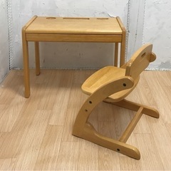 木製子供用テーブル＋チェアセット