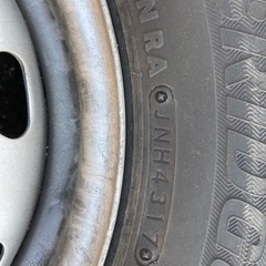 145R12 スタッドレスタイヤ、ホイール4本セット