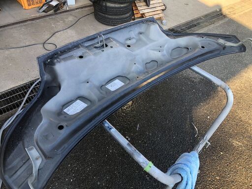 LA100S ムーヴカスタム ボンネット 左右ヒンジ付き 美品 X07 前期