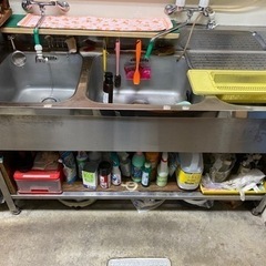 業務用　3連シンク