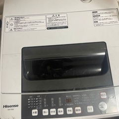 【ネット決済・配送可】Hisense 洗濯機　2017