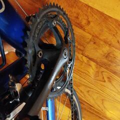 ロードバイク、タイヤ、チューブ新品交換済(別売でオマケサイクルメーター、携帯空気入、スタンド、整備済)