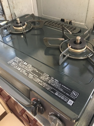 リンナイ　グリル付き　ガステーブル　都市ガス　ガスコンロ
