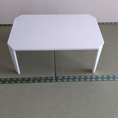 【ネット決済】折りたたみテーブル (シャイン 7550 WH)