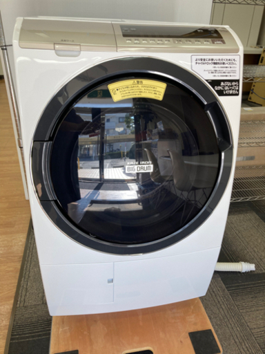 【中古品】HITACHI 電気洗濯乾燥機 BD-SV110EL 2020年製 11/6Kg ドラム洗濯機 洗濯機 家電製品
