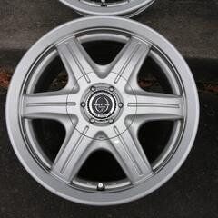 超希少！ スバル 4POTキャリパー対応  15インチホイール 4本セット　脱着・組替もOK！　フルピン・スタッドレス用