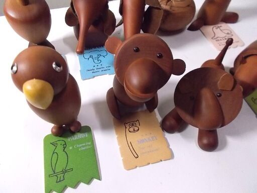 インテリアオブジェ 千趣会 ウッドアニマル ロイヤルペット 10体セット 中古 札幌市東区 新道東店 - その他
