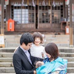 神社でお宮参りの出張撮影をします