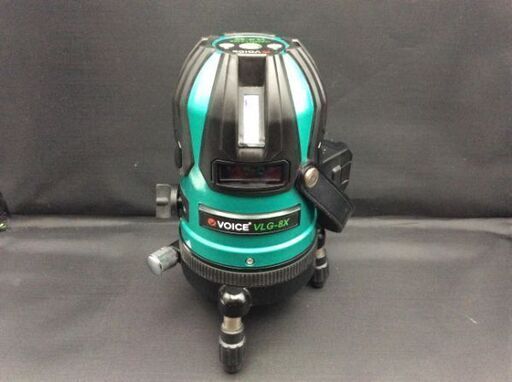 VOICE VLG-8X フルライン グリーンレーザー墨出し器 受光器付き VOICE VLG-8X フルライン グリーンレーザー墨出し器 受光器付き