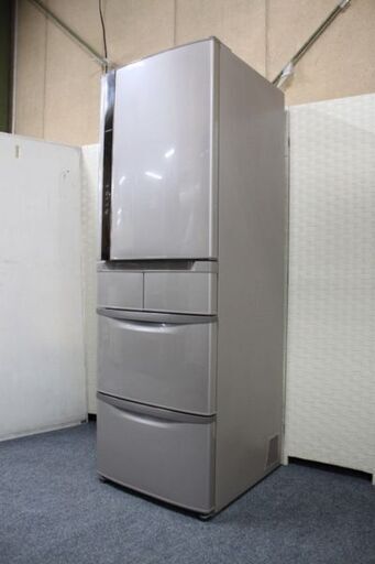 日立 5ドア冷凍冷蔵庫 自動製氷 401L R-K42F(T)ソフトブラウン 2016年製 HITACHI  中古家具 店頭引取歓迎 R4809)