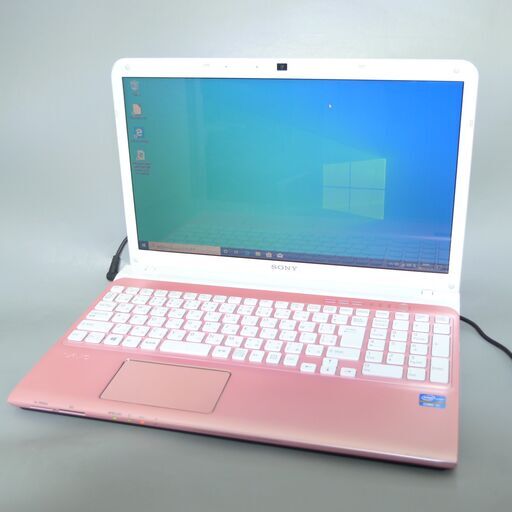 新品高速SSD ピンク ノートパソコン 中古美品 15型 SONY SVE15127CJP 第3世代 Core i7 8GB Blu-ray 無線 Bluetooth Win10 Office