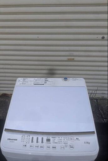 高年式Hisense製 2019年洗濯機5.5kg