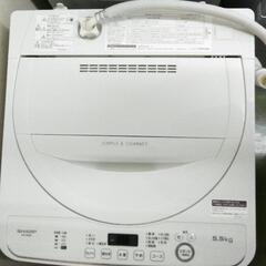 【ネット決済】美品 シャープ 5.5kg全自動洗濯機 ES-GE...