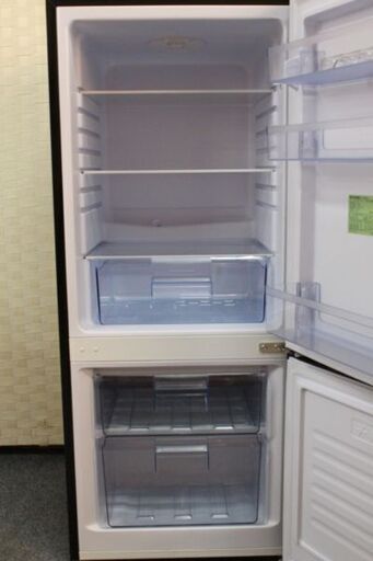 アズマ ガラストップ 170L 2ドア冷蔵庫 MR-GL170A ブラック 一人暮らし ...